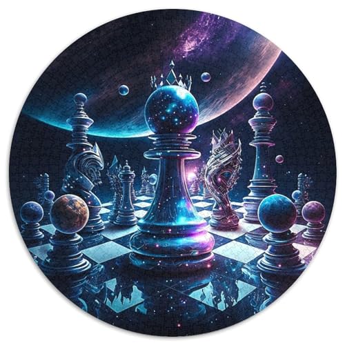Galaxy Chess, schwierige Puzzles für Erwachsene, 1000 Teile, interaktives Familienspiel, ideal für Teenager, Denksportaufgabe als Geschenk (Größe 67,5 x 67,5 cm) von LLONGKT