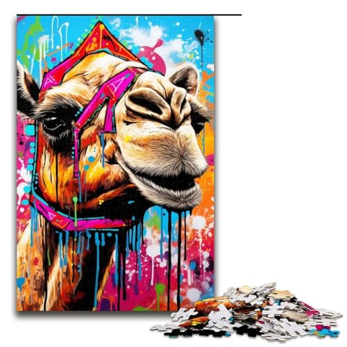 Giraffen-Puzzle für Erwachsene, 1000 Teile, Puzzlespiel für Jugendliche ab 14 Jahren, Größe 50 x 75 cm von LLONGKT