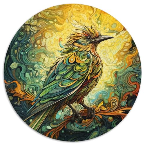 Green Sparrow Puzzle für Erwachsene, 1000 Teile, pädagogisches Denkspiel, künstlerische Heim- und Bürodekoration, ab 14 Jahren (67,5 x 67,5 cm) von LLONGKT