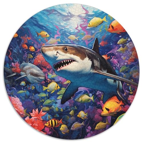 Hai-Puzzle für Erwachsene, 1000 Teile, anspruchsvolles Denkspiel, Familienaktivität, Heimdekoration, (67,5 x 67,5 cm) von LLONGKT