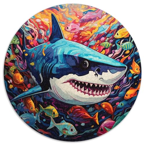 Hai-Puzzle für Erwachsene, 1000 Teile, anspruchsvolles Denkspiel, Familienaktivität, Heimdekoration, (67,5 x 67,5 cm) von LLONGKT