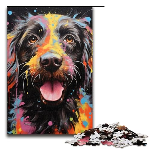 Hunde-Graffiti-Mal-Puzzle-Spielzeug für Erwachsene, 1000 Teile, Lernspiel für Geburtstag, Weihnachten, für Jugendliche ab 14 Jahren, Größe 50 x 75 cm Hunde-Graffiti-Mal-Puzzle-Spielzeug für Erwachsene, 1000 Teile, Lernspiel für Geburtstag, Weihnachten, für Jugendliche ab 14 Jahren, Größe 50 x 75 cm von LLONGKT