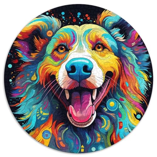 Hundepuzzle für Erwachsene, 1000-teiliges Puzzle, anspruchsvolles DIY-Denkspiel, perfektes Familienspiel oder dekoratives Geschenk (67,5 x 67,5 cm) von LLONGKT