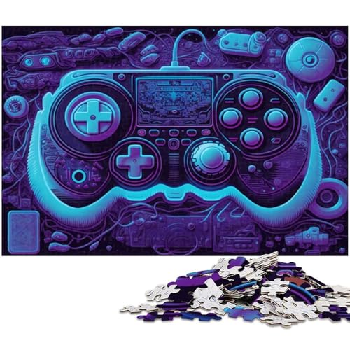 Jigsaws Spiel für Erwachsene, 1000-teiliges Puzzle – anspruchsvolles Spiel, geeignet als Schreibtischdekoration, Größe 38 x 26 cm von LLONGKT