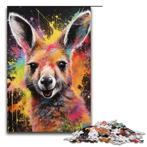 Känguru-Puzzle für Erwachsene, 1000 Teile, Puzzlespiel für Jugendliche ab 14 Jahren, Größe 38 x 26 cm von LLONGKT