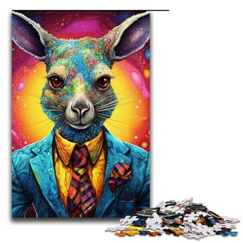 Känguru-Puzzle für Erwachsene, 1000 Teile, Puzzlespiel für Jugendliche ab 14 Jahren, Größe 50 x 75 cm von LLONGKT