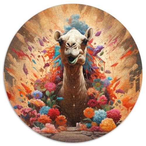 Kamel-Puzzle für Erwachsene, 1000 Teile, pädagogisches Denkspiel, künstlerische Heim- und Bürodekoration, ab 14 Jahren (67,5 x 67,5 cm) von LLONGKT
