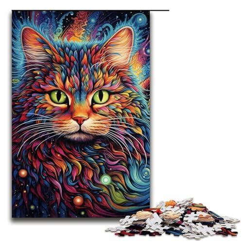Katzen-Puzzle 1000 Teile für Erwachsene, Puzzle Weihnachtswunschliste mit Weihnachtsmann, Größe 50 x 75 cm Katzen-Puzzle 1000 Teile für Erwachsene, Puzzle Weihnachtswunschliste mit Weihnachtsmann, Größe 50 x 75 cm von LLONGKT