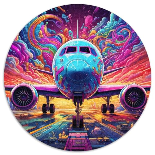 Kunst-Flugzeug-Puzzle für Erwachsene, 1000 Teile, pädagogisches Denkspiel für Erwachsene, künstlerische Heim- und Bürodekoration, ab 14 Jahren (67,5 x 67,5 cm) von LLONGKT