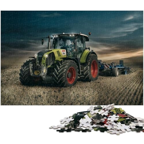 Landwirtschaftliche Werkzeuge Traktoren Puzzle 1000 Teile für Erwachsene Herausforderndes Schwieriges Puzzle Weihnachtspuzzle Geschenke Größe 38x26cm von LLONGKT