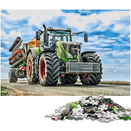 Landwirtschaftliche Werkzeuge Traktoren Puzzle 1000 Teile für Erwachsene Herausforderndes Schwieriges Puzzle Weihnachtspuzzle Geschenke Größe 38x26cm von LLONGKT