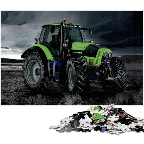 Landwirtschaftliche Werkzeuge Traktoren Puzzle 1000 Teile für Erwachsene Herausforderndes Schwieriges Puzzle Weihnachtspuzzle Geschenke Größe 50x75cm von LLONGKT