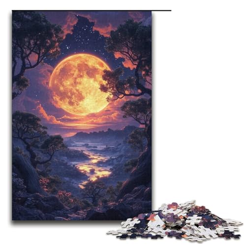 Lernpuzzle „Wolken und Blumen in den Bergen“, 1000 Teile, Puzzle für Erwachsene, Familienspiel, Geburtstagsgeschenk, Geschenke (Größe 38 x 26 cm) von LLONGKT