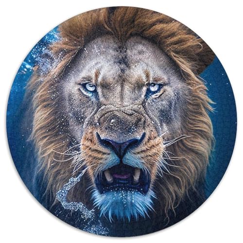 Löwen-Puzzle für Erwachsene, 1000 Teile, pädagogisches Denkspiel, künstlerische Heim- und Bürodekoration, ab 14 Jahren (67,5 x 67,5 cm) von LLONGKT