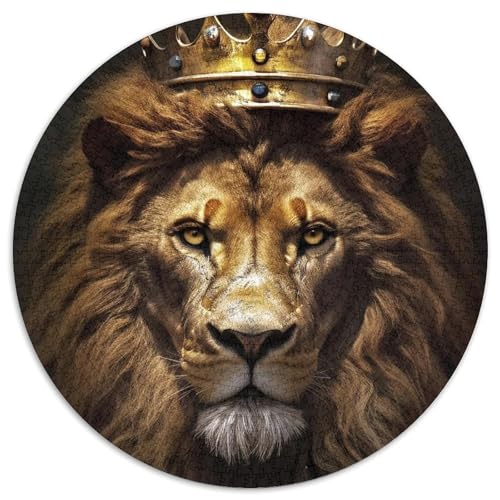 Löwen-Puzzle für Erwachsene, 1000 Teile, pädagogisches Denkspiel, künstlerische Heim- und Bürodekoration, ab 14 Jahren (67,5 x 67,5 cm) von LLONGKT