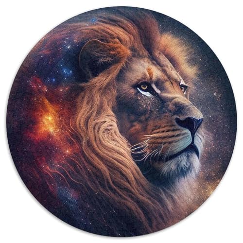 Löwen-Puzzle für Erwachsene, 1000 Teile, pädagogisches Denkspiel, künstlerische Heim- und Bürodekoration, ab 14 Jahren (Größe 67,5 x 67,5 cm) von LLONGKT