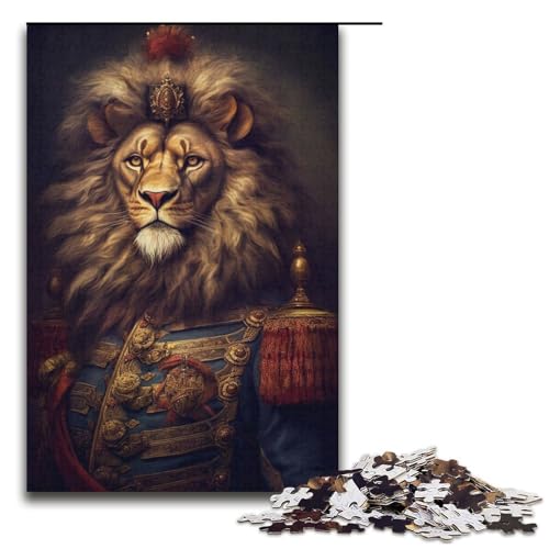 Löwenpuzzle für Erwachsene, 1000 Teile, stärkt die Liebe zwischen Paaren, für Teenager ab 14 Jahren, Größe 38 x 26 cm von LLONGKT