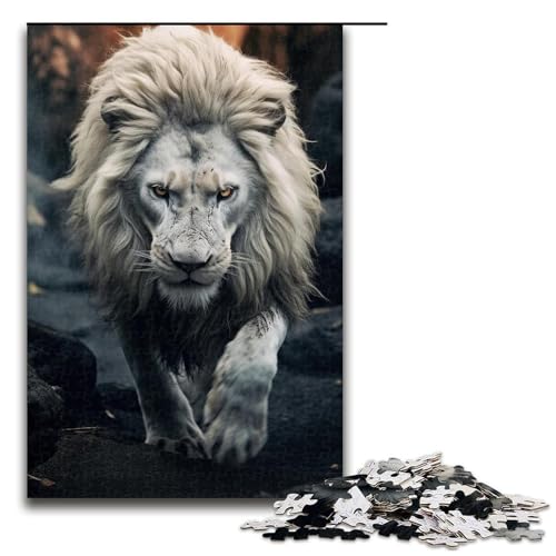 Löwenpuzzle mit 1000 Teilen für Erwachsene, Holzpuzzle, Heimdekoration, Größe 50 x 75 cm Löwenpuzzle mit 1000 Teilen für Erwachsene, Holzpuzzle, Heimdekoration, Größe 50 x 75 cm von LLONGKT