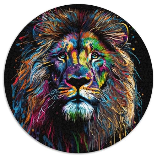 Magic Lion Unmögliches Puzzle für Erwachsene, 1000-teiliges Lernspielzeug für Jugendliche, Heimbüro-Dekor (67,5 x 67,5 cm) von LLONGKT