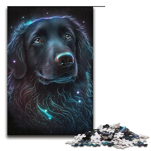 MmLabrador Puzzle 1000 Teile für Erwachsene, Heimkunstdekor für Teenager ab 14 Jahren, Größe 38 x 26 cm von LLONGKT