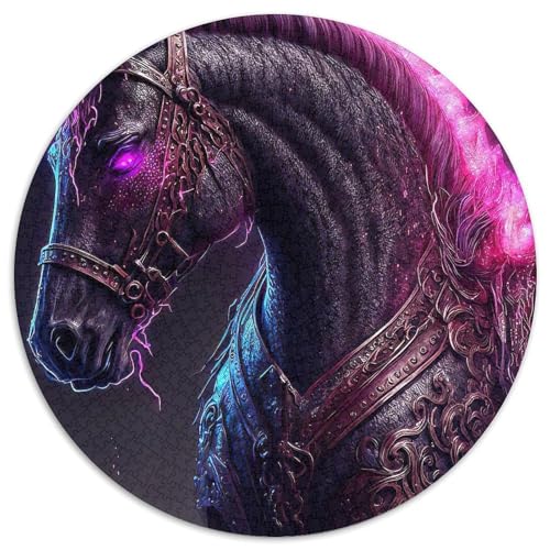 Pferde-Puzzle für Erwachsene, 1000 Teile, Geburtstagsgeschenkidee für Erwachsene, anspruchsvolles Denkspiel (67,5 x 67,5 cm) von LLONGKT