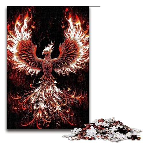 Phoenix-Puzzles für Erwachsene, 1000 Teile, schwieriges Puzzle, Geburtstagsgeschenk, Geschenke, Wandkunst, geeignet für und Jugendliche ab 14 Jahren, Größe 50 x 75 cm Phoenix-Puzzles für Erwachsene, 1000 Teile, schwieriges Puzzle, Geburtstagsgeschenk, Geschenke, Wandkunst, geeignet für und Jugendliche ab 14 Jahren, Größe 50 x 75 cm von LLONGKT