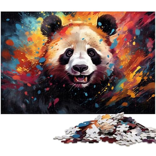 Puzzle, farbenfroh, psychedelisch, süßer Kleiner Panda für Erwachsene, 1000 Teile, Holzpuzzle für Erwachsene, Größe 50 x 75 cm Puzzle, farbenfroh, psychedelisch, süßer Kleiner Panda für Erwachsene, 1000 Teile, Holzpuzzle für Erwachsene, Größe 50 x 75 cm von LLONGKT