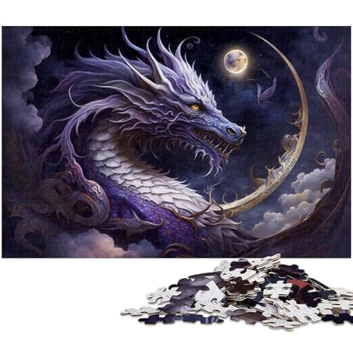 Puzzle „Brave Dragon“ 1000 Teile für Erwachsene, Puzzle für Jugendliche ab 14 Jahren, Größe 50 x 75 cm von LLONGKT