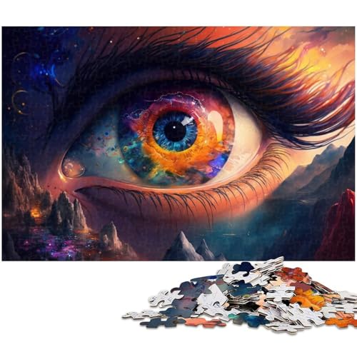 Puzzle „Color Eyes“ 1000 Teile für Erwachsene, Puzzle für Jugendliche ab 14 Jahren, Größe 50 x 75 cm von LLONGKT