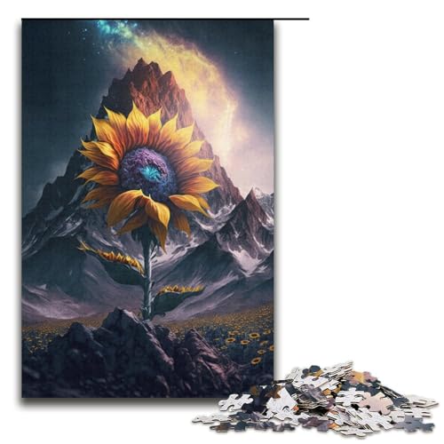Puzzle „Cosmic Sunflower“ 1000 Teile für Erwachsene, Mitmach-Spiel, Weihnachts- und Geburtstagsgeschenk für Teenager ab 14 Jahren, Größe 38 x 26 cm Puzzle „Cosmic Sunflower“ 1000 Teile für Erwachsene, Mitmach-Spiel, Weihnachts- und Geburtstagsgeschenk für Teenager ab 14 Jahren, Größe 38 x 26 cm von LLONGKT