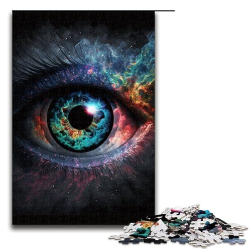 Puzzle „Die Kunst des Auges“, 1000 Teile, für Erwachsene, Lernspiele, Staycation, Zeitvertreib, für Teenager ab 14 Jahren, Größe 50 x 75 cm von LLONGKT