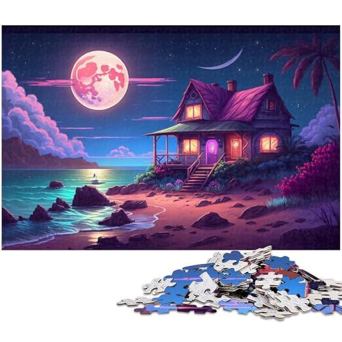 Puzzle „Strandhaus“ für Erwachsene, 1000 Teile, Holzpuzzle für Erwachsene, Größe 50 x 75 cm Puzzle „Strandhaus“ für Erwachsene, 1000 Teile, Holzpuzzle für Erwachsene, Größe 50 x 75 cm von LLONGKT