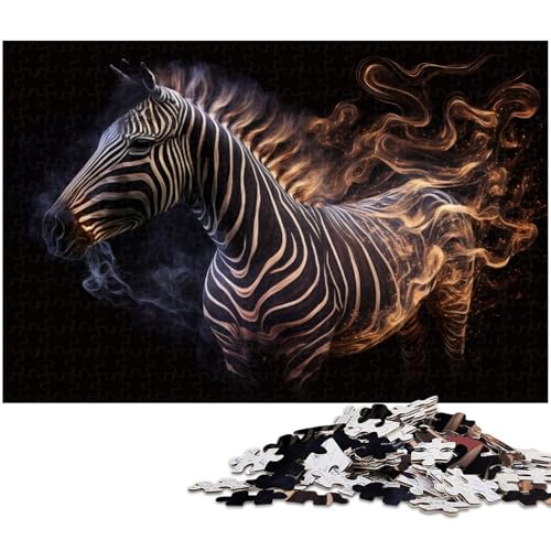 Puzzle „Zebranebel“ für Erwachsene, 1000 Teile, Holzpuzzle für Erwachsene, Größe 50 x 75 cm Puzzle „Zebranebel“ für Erwachsene, 1000 Teile, Holzpuzzle für Erwachsene, Größe 50 x 75 cm von LLONGKT
