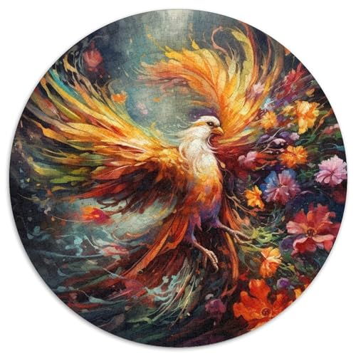 Puzzle 1000 Teile, Phoenix-Papierpuzzle für Teenager, Familien-Lernspiele, Heimdekoration, Geschenk (67,5 x 67,5 cm) von LLONGKT