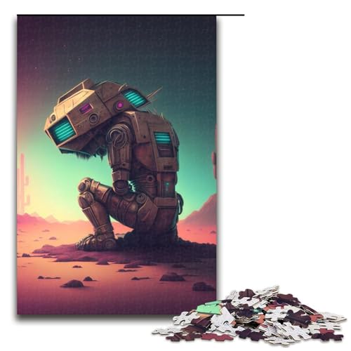 Puzzle 1000 Teile, digitales Android-Cyborg-Puzzle für Erwachsene, Holzpuzzle, tolles Geschenk für Erwachsene, Größe 50 x 75 cm Puzzle 1000 Teile, digitales Android-Cyborg-Puzzle für Erwachsene, Holzpuzzle, tolles Geschenk für Erwachsene, Größe 50 x 75 cm von LLONGKT