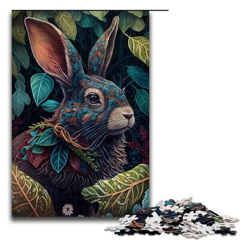Puzzle 1000 Teile Dschungelhase Puzzle für Erwachsene Holzpuzzle Lernspiel Herausforderung Spielzeug Größe 50x75cm Puzzle 1000 Teile Dschungelhase Puzzle für Erwachsene Holzpuzzle Lernspiel Herausforderung Spielzeug Größe 50x75cm von LLONGKT