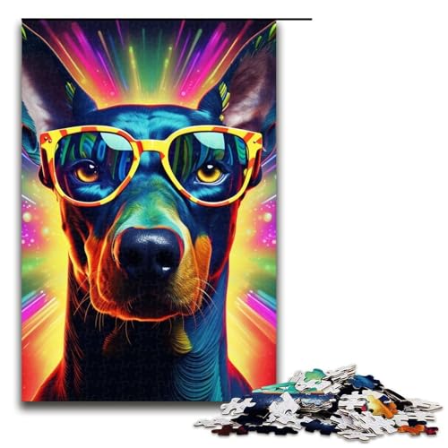 Puzzle 1000 Teile Neonbrille Dackel Puzzle für Erwachsene Holzpuzzle Lernspiel Herausforderung Spielzeug Größe 50x75cm Puzzle 1000 Teile Neonbrille Dackel Puzzle für Erwachsene Holzpuzzle Lernspiel Herausforderung Spielzeug Größe 50x75cm von LLONGKT