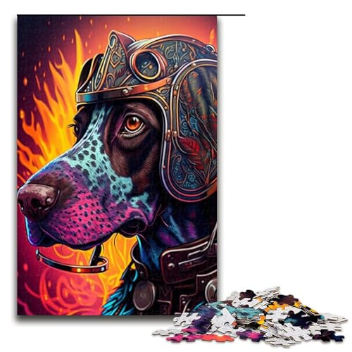 Puzzle 1000 Teile Steampunk Deutsch Kurzhaar Puzzle für Erwachsene Holzpuzzle Lernspiel Herausforderung Spielzeug Größe 50x75cm Puzzle 1000 Teile Steampunk Deutsch Kurzhaar Puzzle für Erwachsene Holzpuzzle Lernspiel Herausforderung Spielzeug Größe 50x75cm von LLONGKT