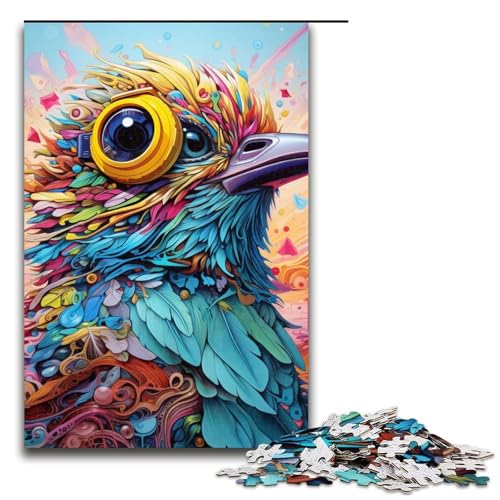 Puzzle 1000 Teile Vogelpuzzle für Erwachsene, Wanddekoration, Heimkunstdekor, für Jugendliche ab 14 Jahren, Größe 50 x 75 cm von LLONGKT