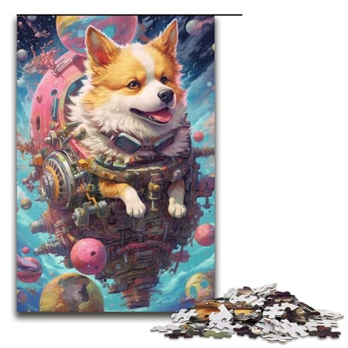 Puzzle 1000 Teile für Erwachsene, „Seltsames Hundespiel-Spielzeug ganze Familie, Größe 50 x 75 cm von LLONGKT