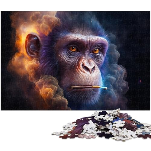 Puzzle 1000 Teile für Erwachsene, Affennebel, Lernspiele, Größe 50 x 75 cm von LLONGKT