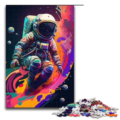 Puzzle 1000 Teile für Erwachsene, Astronauten-Puzzle als Geschenk, Lernspiel zum Geburtstag, Weihnachten, Größe 50 x 75 cm von LLONGKT