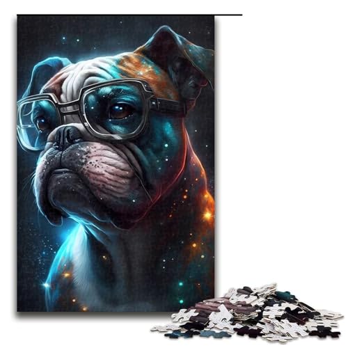 Puzzle 1000 Teile für Erwachsene, Boxerhund-Puzzle für Jugendliche ab 14 Jahren, Größe 50 x 75 cm von LLONGKT