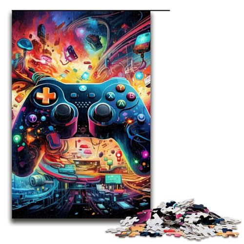 Puzzle 1000 Teile für Erwachsene, Bunte Kunstspiele, Puzzle, Lernspiele, Lernspiel für Geburtstag, Weihnachten, Größe 50 x 75 cm Puzzle 1000 Teile für Erwachsene, Bunte Kunstspiele, Puzzle, Lernspiele, Lernspiel für Geburtstag, Weihnachten, Größe 50 x 75 cm von LLONGKT