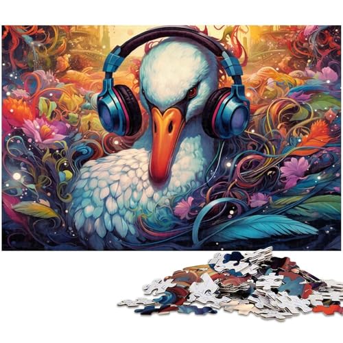 Puzzle 1000 Teile für Erwachsene, Bunte Schwäne, Lernspiel, Herausforderung, Spielzeug, Geschenk für Geburtstage, Größe 38 x 26 cm Puzzle 1000 Teile für Erwachsene, Bunte Schwäne, Lernspiel, Herausforderung, Spielzeug, Geschenk für Geburtstage, Größe 38 x 26 cm von LLONGKT