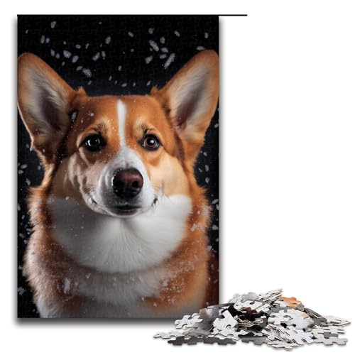 Puzzle 1000 Teile für Erwachsene, Corgi-Puzzlespiel, Spielzeug, Staycation, Zeit totzuschlagen (Größe 50 x 75 cm) von LLONGKT