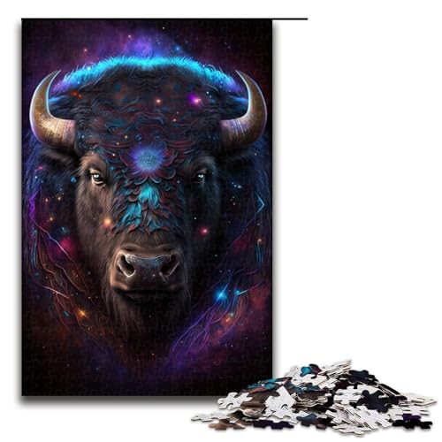 Puzzle 1000 Teile für Erwachsene, Cosmic Buffalo, Puzzle für Teenager, Holzpuzzle, Familienaktivität, Größe 50 x 75 cm Puzzle 1000 Teile für Erwachsene, Cosmic Buffalo, Puzzle für Teenager, Holzpuzzle, Familienaktivität, Größe 50 x 75 cm von LLONGKT