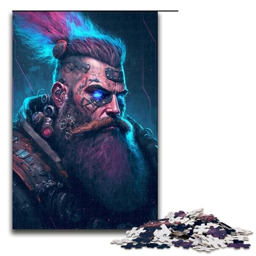 Puzzle 1000 Teile für Erwachsene, Cyborg-Puzzlespiel, Spielzeug, Staycation, Zeit totzuschlagen (Größe 50 x 75 cm) von LLONGKT