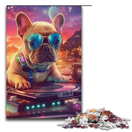 Puzzle 1000 Teile für Erwachsene, DJ Bulldog, Lernspiele, tolle Geschenke und Spielzeuge für Teenager ab 14 Jahren, Größe 38 x 26 cm Puzzle 1000 Teile für Erwachsene, DJ Bulldog, Lernspiele, tolle Geschenke und Spielzeuge für Teenager ab 14 Jahren, Größe 38 x 26 cm von LLONGKT