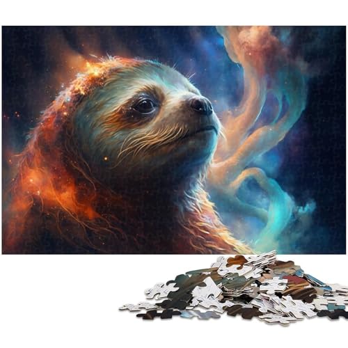 Puzzle 1000 Teile für Erwachsene, Faultier-Nebel, Lernspiele, Größe 50 x 75 cm von LLONGKT